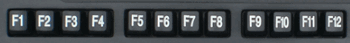 Keyboard function keys